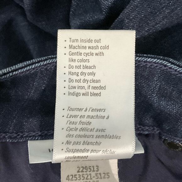 PAIGE Womens Jeans Hoxton Ankle Peg Transcend Slim Leg Dark Wash Blue Jeans 25 P - Picture 12 of 16